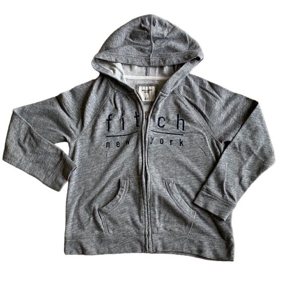 Abercrombie kids zip up gray hoodie, sweatshirt‎ - Picture 1 of 5